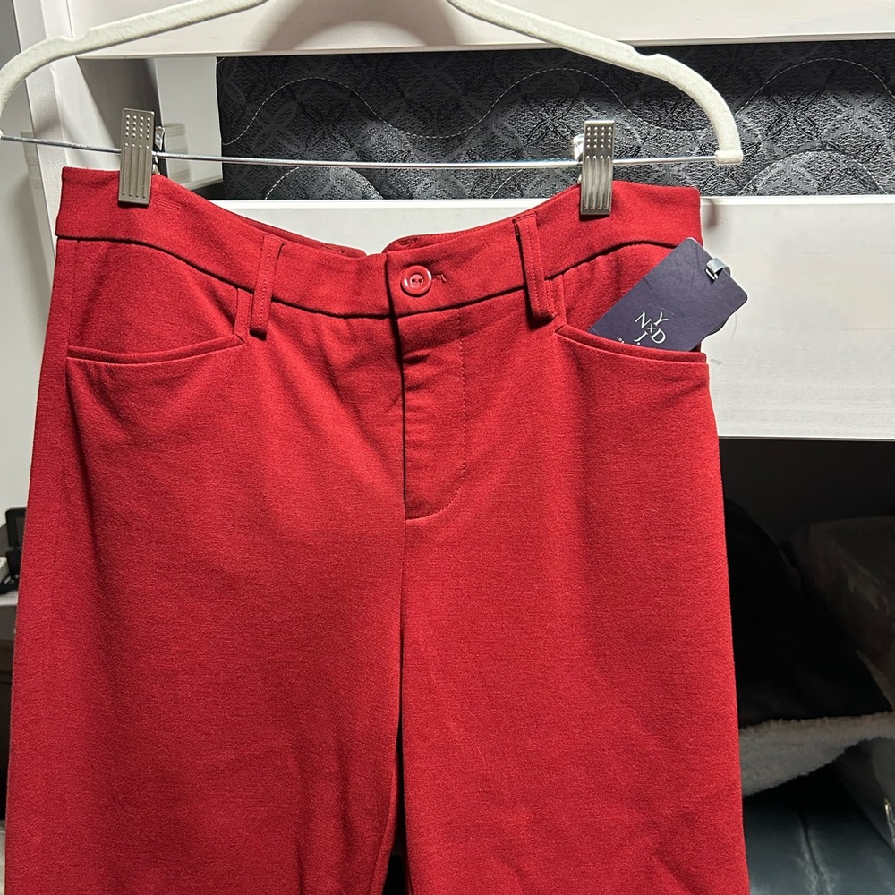 NYDJ Red Women's Trousers - Classic Straight Leg